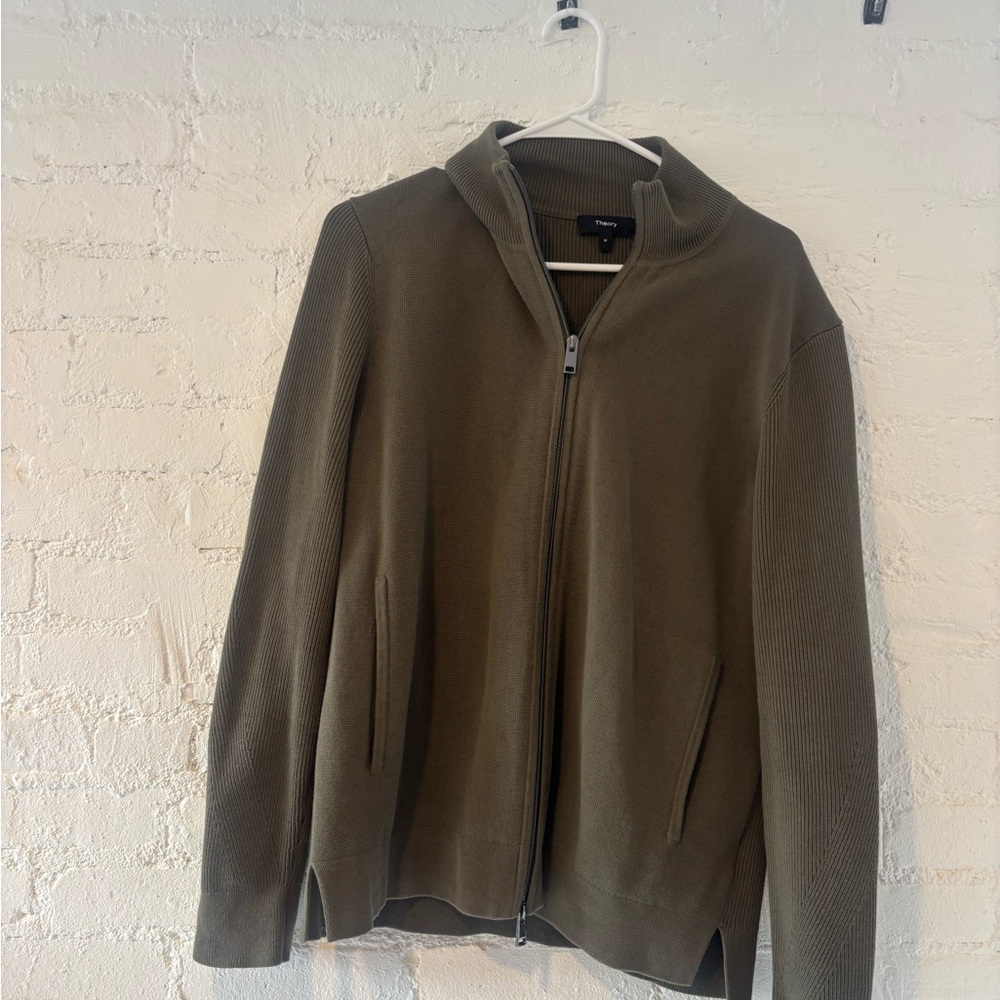 Theory Full Zip-Up Knit Jacket